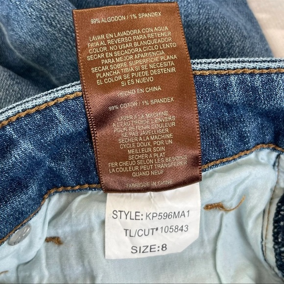 Kut from the Kloth Cameron Roll Cuff Straight Leg Jeans size 8 - Picture 10 of 12